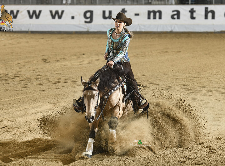 Jody Fonck schittert in NRHA-G Open Breeders Futurity